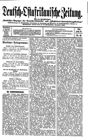 Deutsch-Ostafrikanische Zeitung vom 17.06.1914