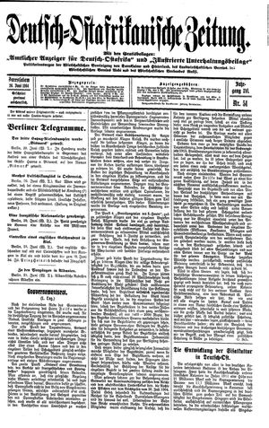 Deutsch-Ostafrikanische Zeitung vom 24.06.1914