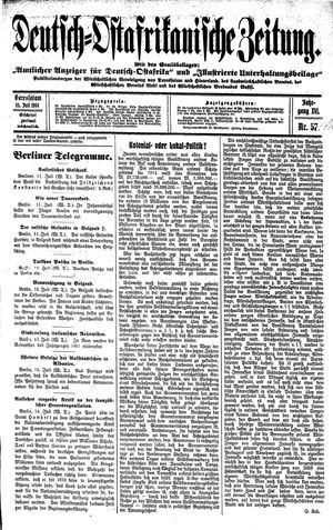 Deutsch-Ostafrikanische Zeitung on Jul 15, 1914