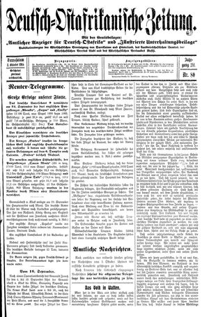 Deutsch-Ostafrikanische Zeitung vom 03.10.1914