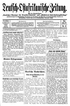 Deutsch-Ostafrikanische Zeitung vom 10.10.1914