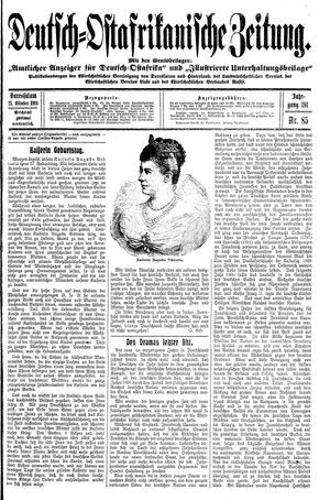 Deutsch-Ostafrikanische Zeitung vom 21.10.1914