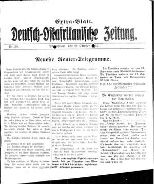 Deutsch-Ostafrikanische Zeitung vom 21.10.1914