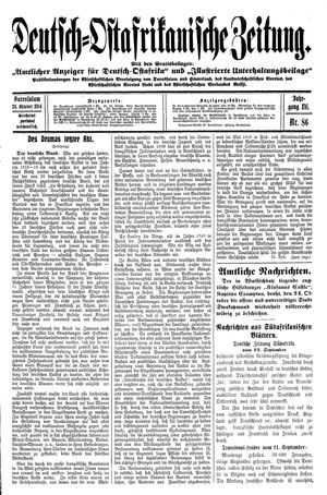 Deutsch-Ostafrikanische Zeitung vom 24.10.1914