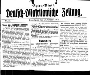 Deutsch-Ostafrikanische Zeitung vom 26.10.1914