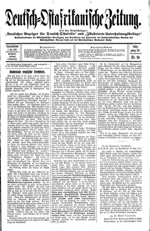 Deutsch-Ostafrikanische Zeitung vom 05.12.1914