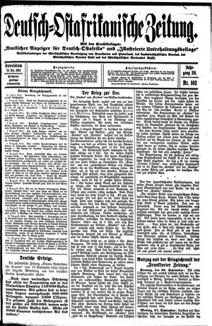 Deutsch-Ostafrikanische Zeitung vom 23.12.1914