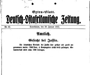 Deutsch-Ostafrikanische Zeitung vom 29.01.1915