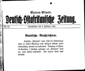 Deutsch-Ostafrikanische Zeitung on Feb 6, 1915