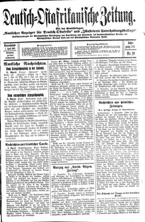 Deutsch-Ostafrikanische Zeitung vom 07.04.1915
