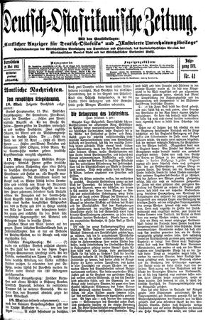 Deutsch-Ostafrikanische Zeitung vom 19.05.1915