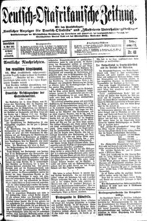 Deutsch-Ostafrikanische Zeitung vom 26.05.1915