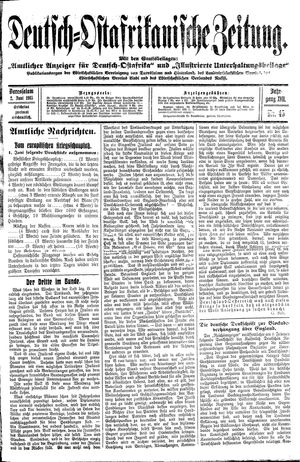Deutsch-Ostafrikanische Zeitung vom 02.06.1915
