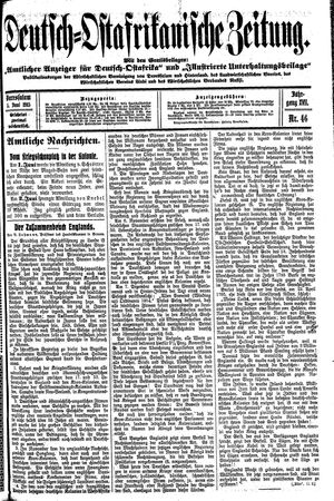 Deutsch-Ostafrikanische Zeitung vom 05.06.1915