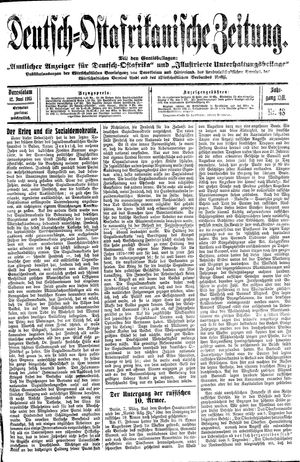 Deutsch-Ostafrikanische Zeitung vom 12.06.1915