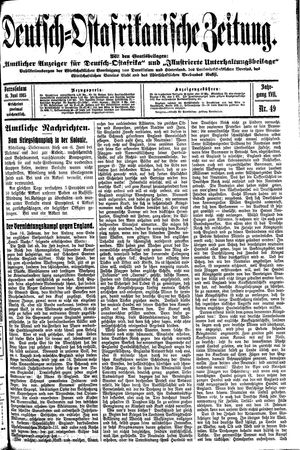 Deutsch-Ostafrikanische Zeitung vom 16.06.1915