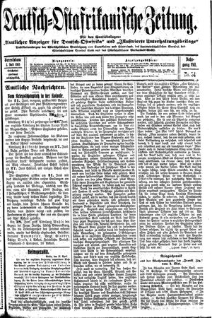 Deutsch-Ostafrikanische Zeitung vom 03.07.1915
