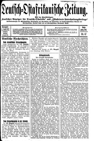 Deutsch-Ostafrikanische Zeitung vom 17.08.1915