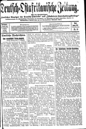 Deutsch-Ostafrikanische Zeitung vom 05.10.1915