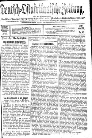Deutsch-Ostafrikanische Zeitung vom 08.10.1915