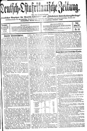 Deutsch-Ostafrikanische Zeitung on Oct 12, 1915