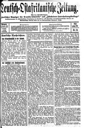 Deutsch-Ostafrikanische Zeitung vom 15.10.1915