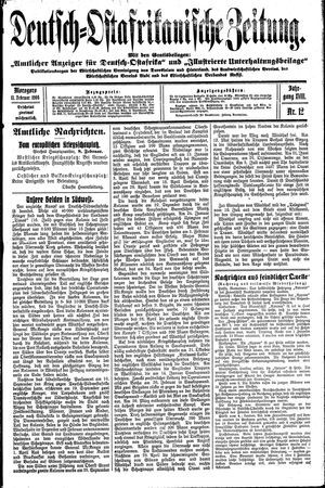 Deutsch-Ostafrikanische Zeitung vom 11.02.1916