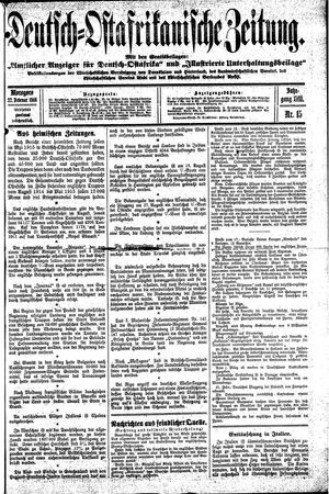 Deutsch-Ostafrikanische Zeitung vom 22.02.1916