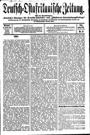 Deutsch-Ostafrikanische Zeitung on Feb 25, 1916