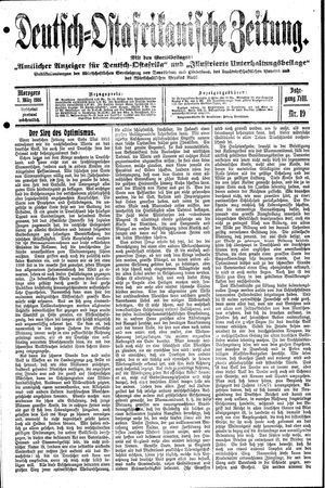 Deutsch-Ostafrikanische Zeitung vom 07.03.1916