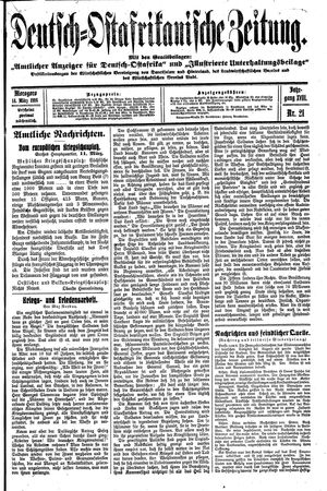 Deutsch-Ostafrikanische Zeitung vom 14.03.1916