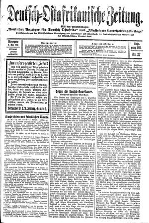 Deutsch-Ostafrikanische Zeitung vom 09.05.1916
