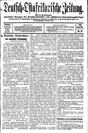 Deutsch-Ostafrikanische Zeitung vom 16.05.1916