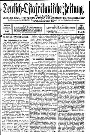 Deutsch-Ostafrikanische Zeitung vom 16.06.1916