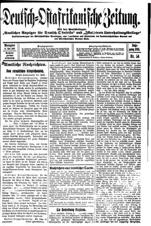 Deutsch-Ostafrikanische Zeitung on Jul 14, 1916