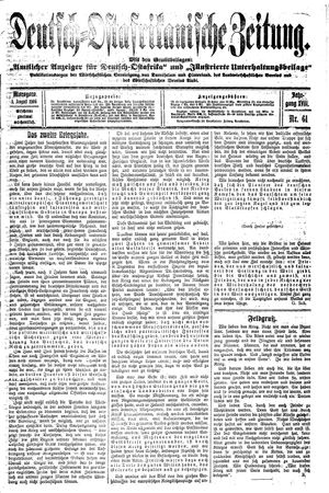 Deutsch-Ostafrikanische Zeitung on Aug 1, 1916