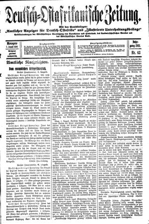 Deutsch-Ostafrikanische Zeitung vom 08.08.1916