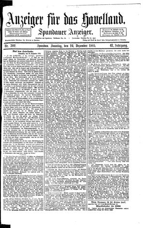 Anzeiger für das Havelland on Dec 24, 1905