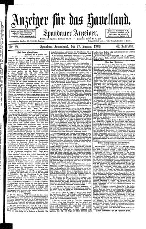 Anzeiger für das Havelland on Jan 27, 1906