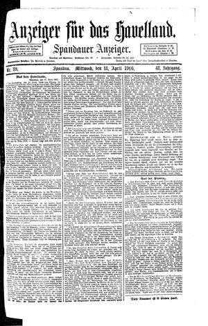 Anzeiger für das Havelland on Apr 18, 1906