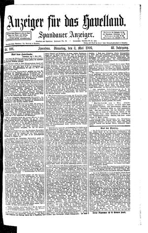 Anzeiger für das Havelland on May 8, 1906