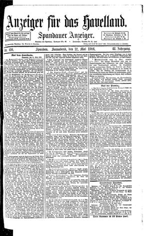 Anzeiger für das Havelland vom 12.05.1906