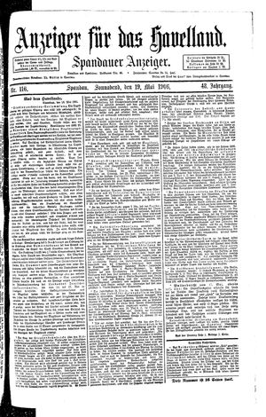 Anzeiger für das Havelland vom 19.05.1906