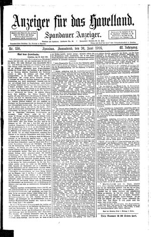 Anzeiger für das Havelland vom 30.06.1906