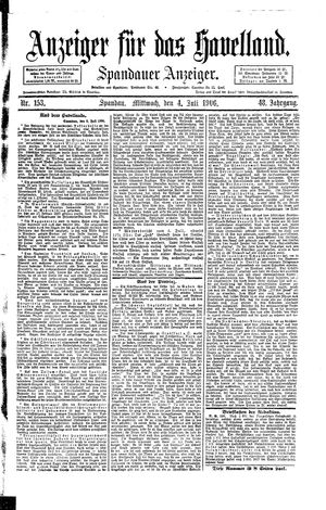 Anzeiger für das Havelland vom 04.07.1906
