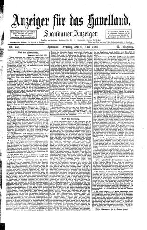 Anzeiger für das Havelland vom 06.07.1906