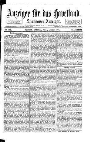 Anzeiger für das Havelland vom 07.08.1906