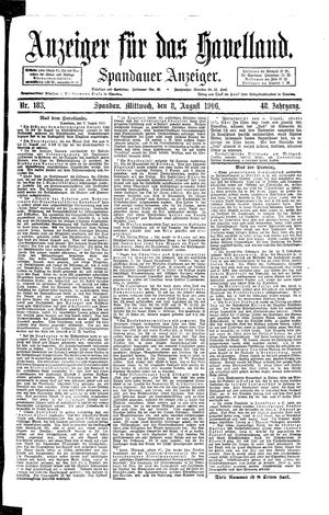 Anzeiger für das Havelland vom 08.08.1906