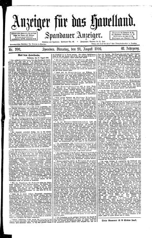 Anzeiger für das Havelland vom 28.08.1906