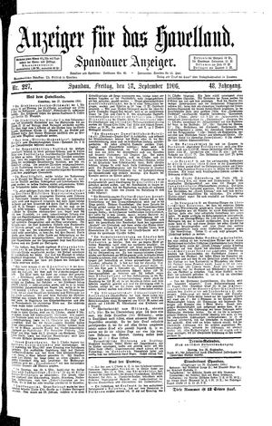 Anzeiger für das Havelland vom 28.09.1906